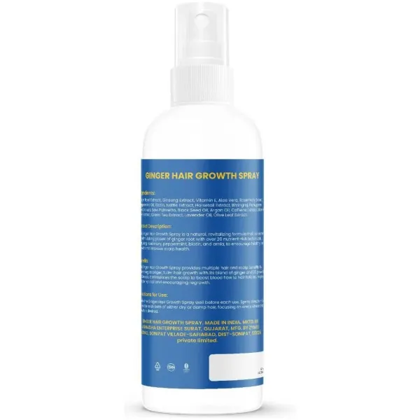 Ellohe Ginger Hair Growth Spray 120 ML Pack of 2 - Image 2