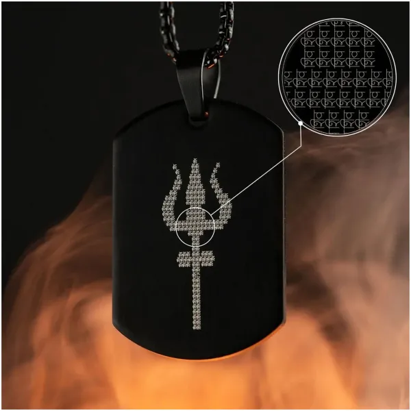 Mahadev Trishul Pendant with Chain - Image 3