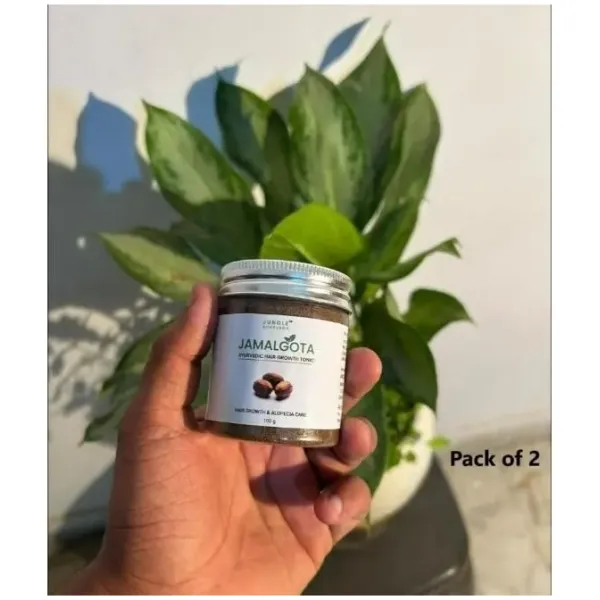Jamalgota Ayurvedic Hair Growth Powder 100gm Each Pack of 2
