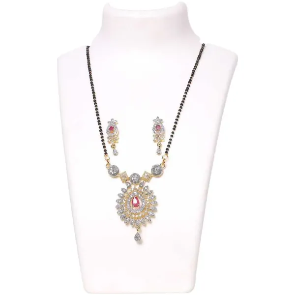New Alloy American Diamond Mangalsutra