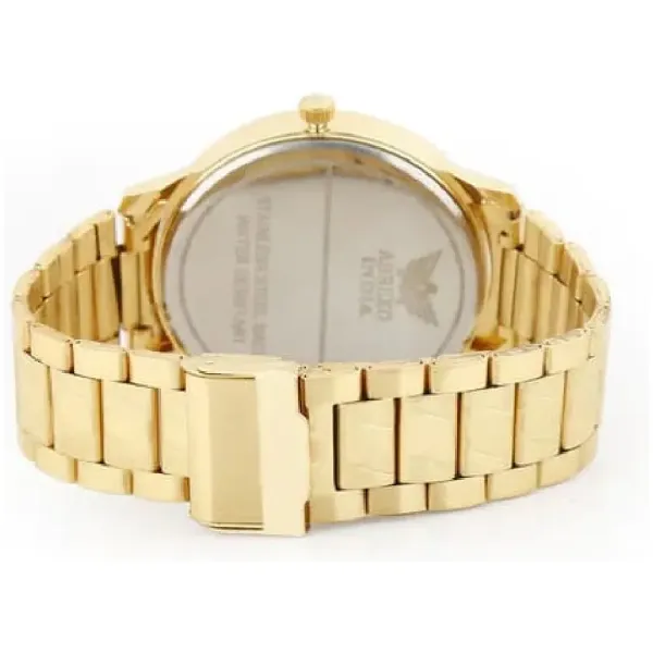 Men's Analog Stainless Steel Golden Watch - Image 3