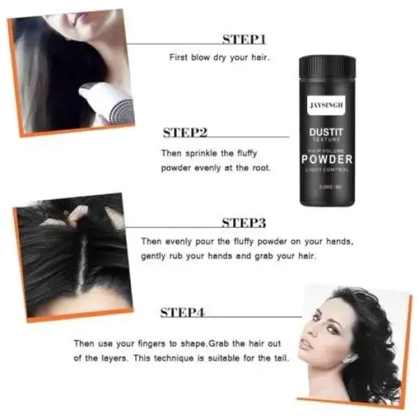 Mattifying Powder Increases Hair Volume Captures Haircut Unisex Modeling Styling Fluffy Hair Powder Absorb Grease - Image 4