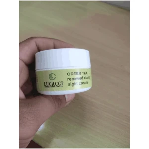 Lucacci Night Cream For Oily Skin Green Tea & Licorice Hydration, Gentle Exfoliation, 50ml