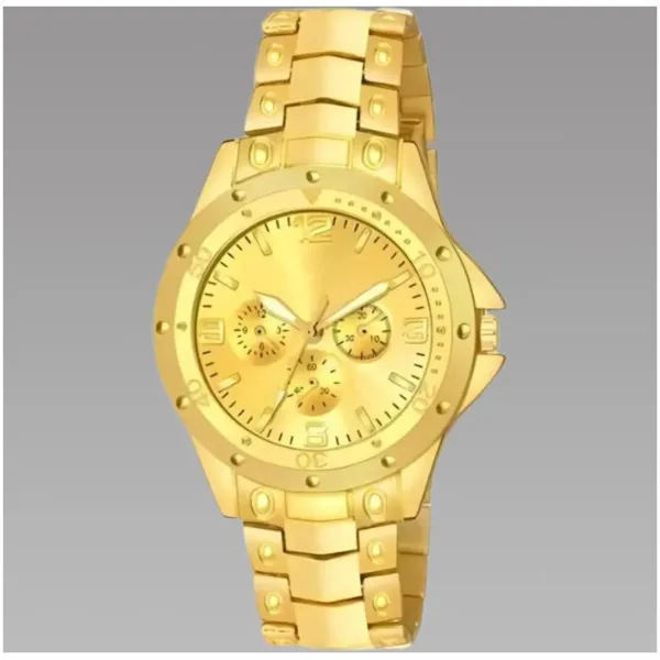 Men's Golden Stainless Steel Watches - Image 4