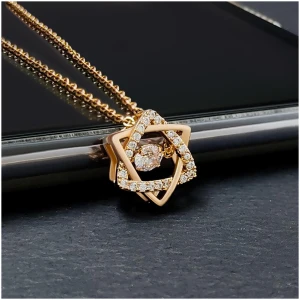 Beautiful American Diamond Pendant With Chain