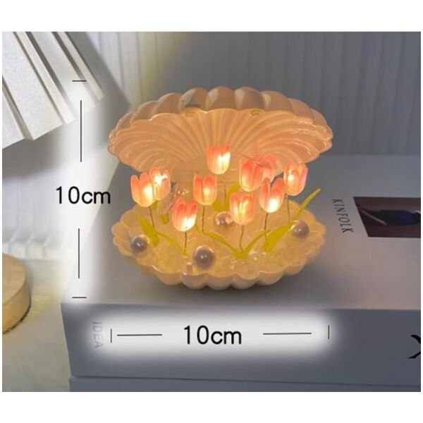 Tulip Night Light Flower Lamp Shell Light