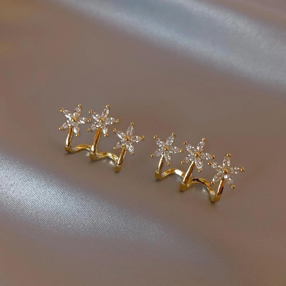 AVR JEWELS Korean Gold Plated Stud Earrings For Women and Girls - Image 2