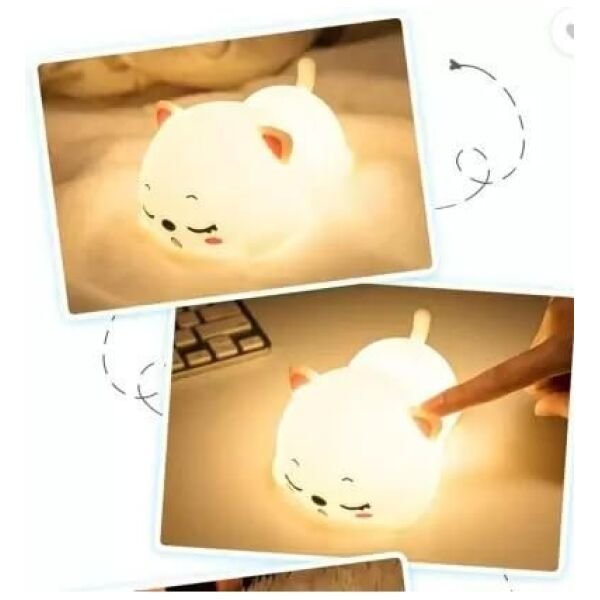 Silicon Snoring Cat Night Light Night Lamp - Image 3