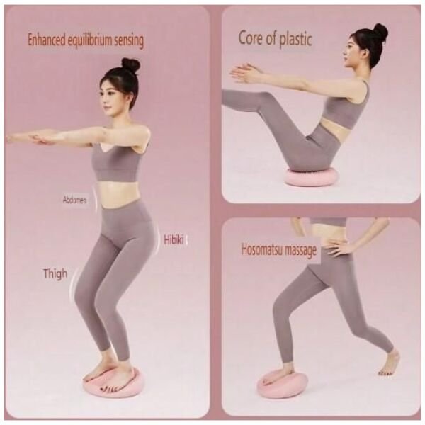 Inflatable Core Trainer Yoga Balance Pad Set - Image 2