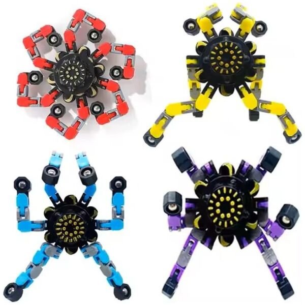 Transformation Robot Fidget Spinner Anti Stress Deformation Gyro Fidget Toys For Adults (Pack Of 1) - Image 2