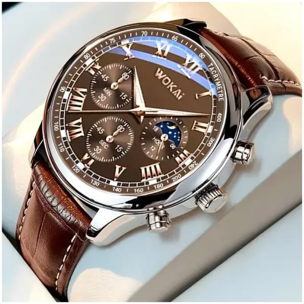 High-quality Men's Luxury belt Fashion quartz watch - Image 2