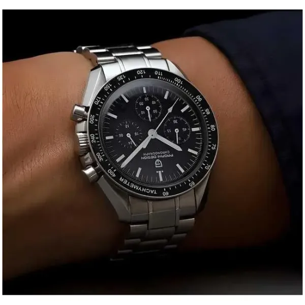 Bd Men Silver Stainless Steel Strap Watch - Image 3