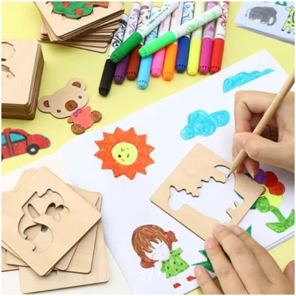 Kids Painting Stencils Kit - Image 3
