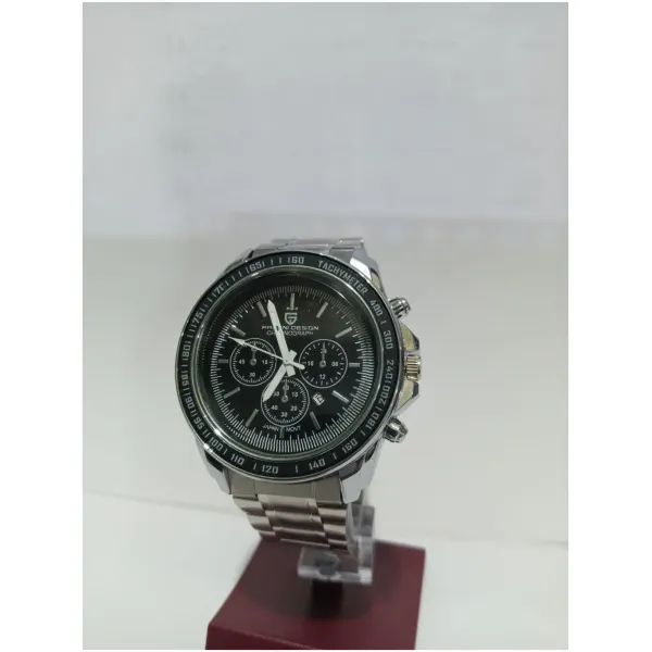 Bd Men Silver Stainless Steel Strap Watch