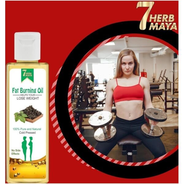 7herbmaya Fat Burning Oil, Slimming Oil, Fat Burner, Anti Cellulite & Skin Toning Slim Oil (Pack Of 2) - Image 2