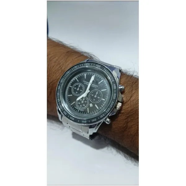Bd Men Silver Stainless Steel Strap Watch - Image 2