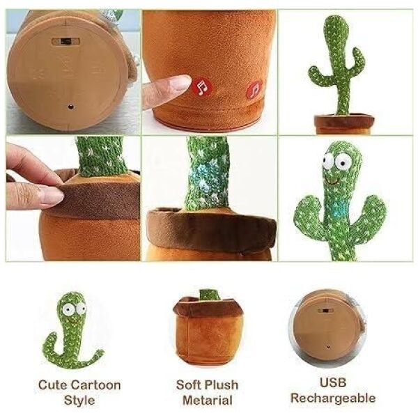 Led Musical Dancing & Mimicry Cactus Toy - Image 2
