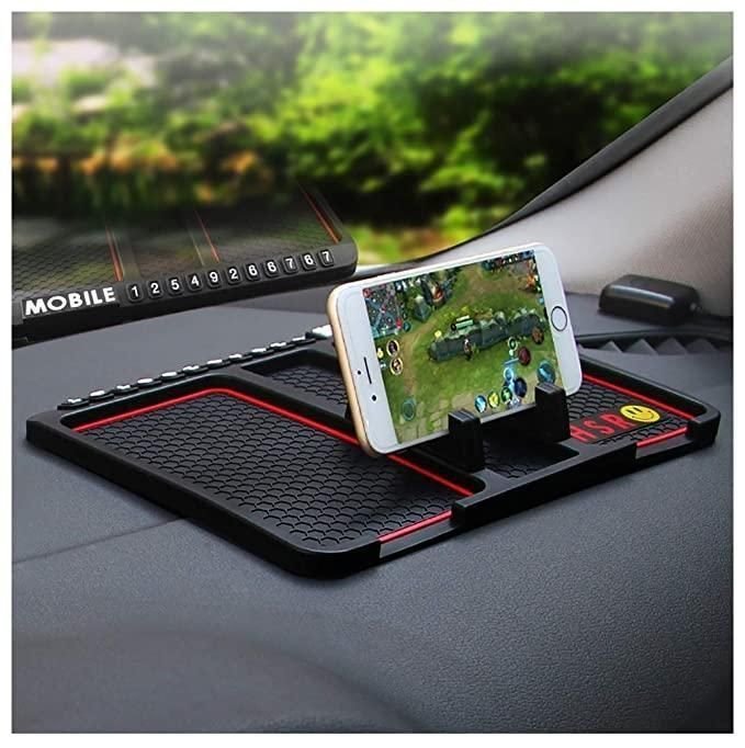 Hsr Car Accessories Multifunction Phone Gps Holder Anti-slip Silicone Pad And Car Mobile Holders For Car Dashboard