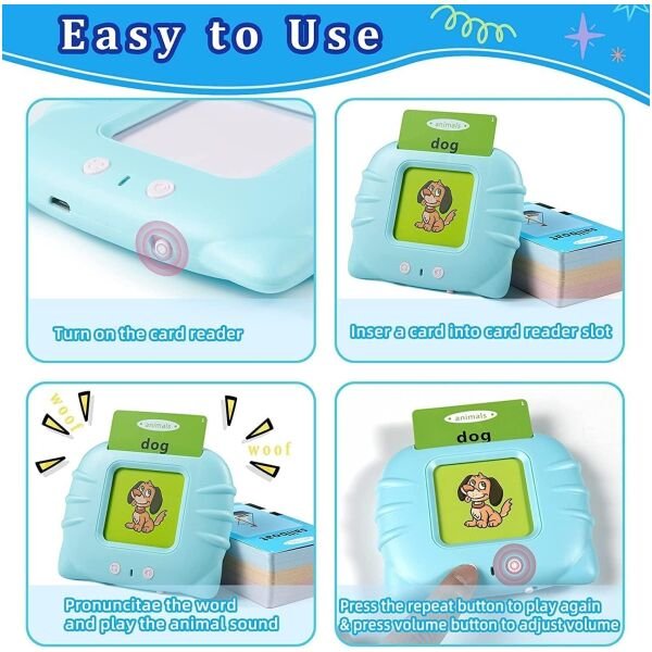 Talking Flash Cards For Early Educational Learning Toy - Image 3