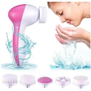 5 In 1 Portable Electric Facial Cleaner Battery Powered Multifunction Massager