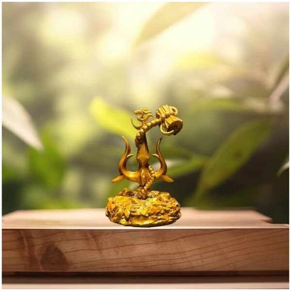 Trishul With Damru Standing Decorative Showpiece