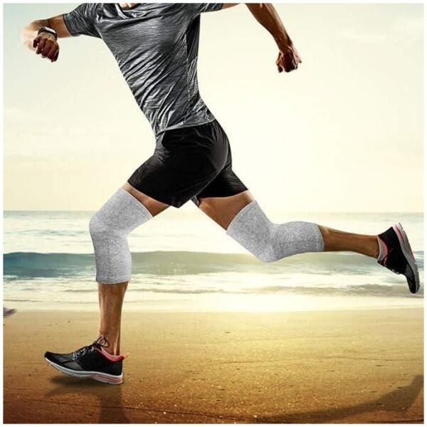 Unisex Bamboo Charcoal Elastic Warm Knee Sleeves - Image 2