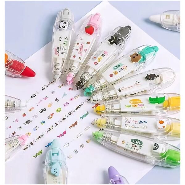 Decoration Tape Cute Novelty Sticker Pen Machine (Pack Of 2)