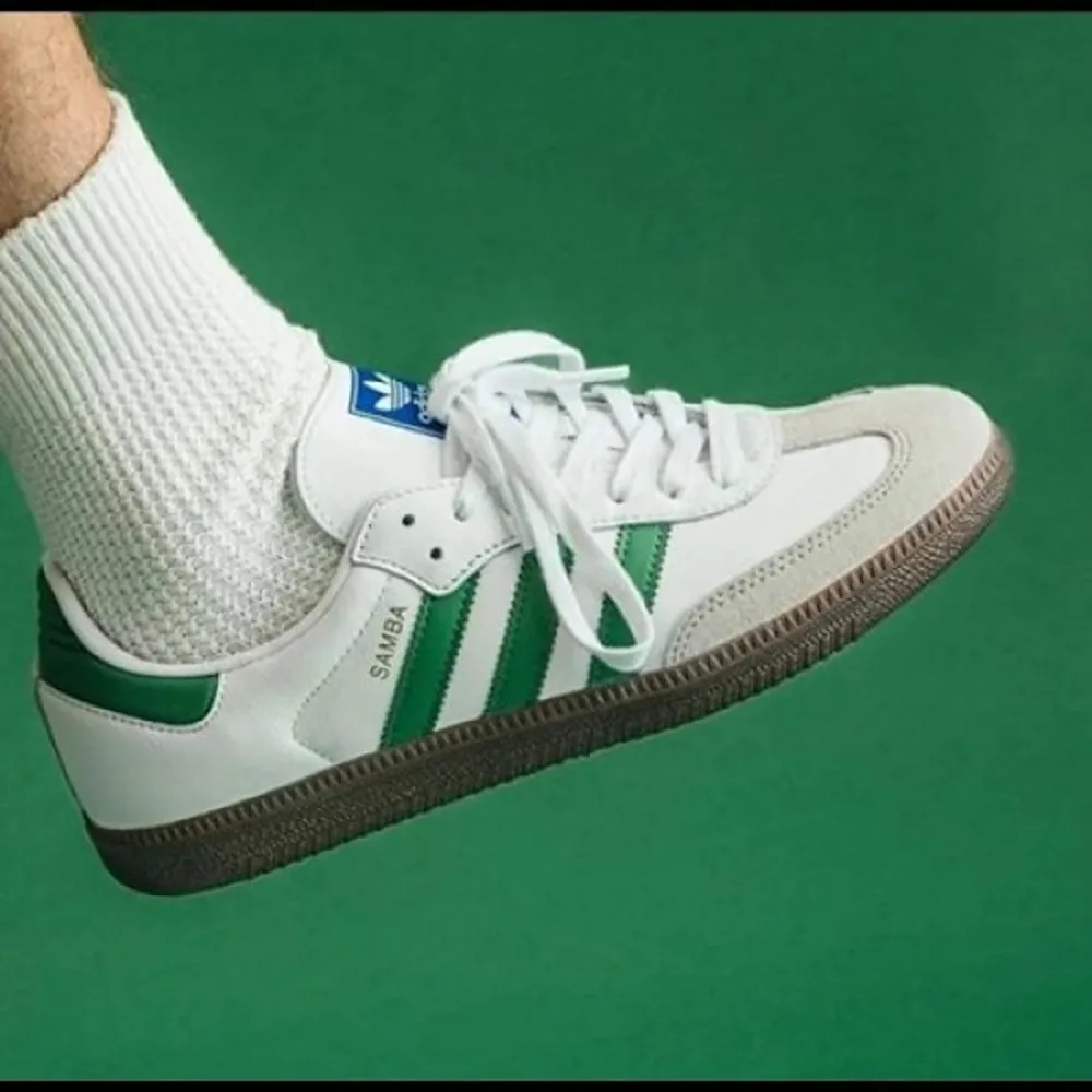 Adidas Samba White Green Shoes For women (SW706) - Image 3