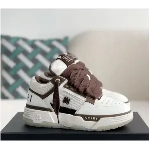 Amiri Off White Brown Shoes For Men (SW241)