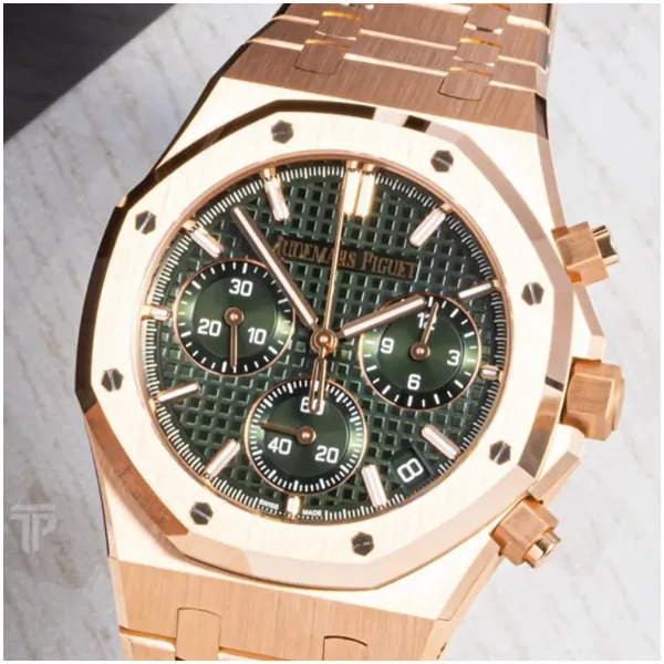 Audemars Piguet Watch Royal Oak Chronograph Green For Men (SG199) - Image 2