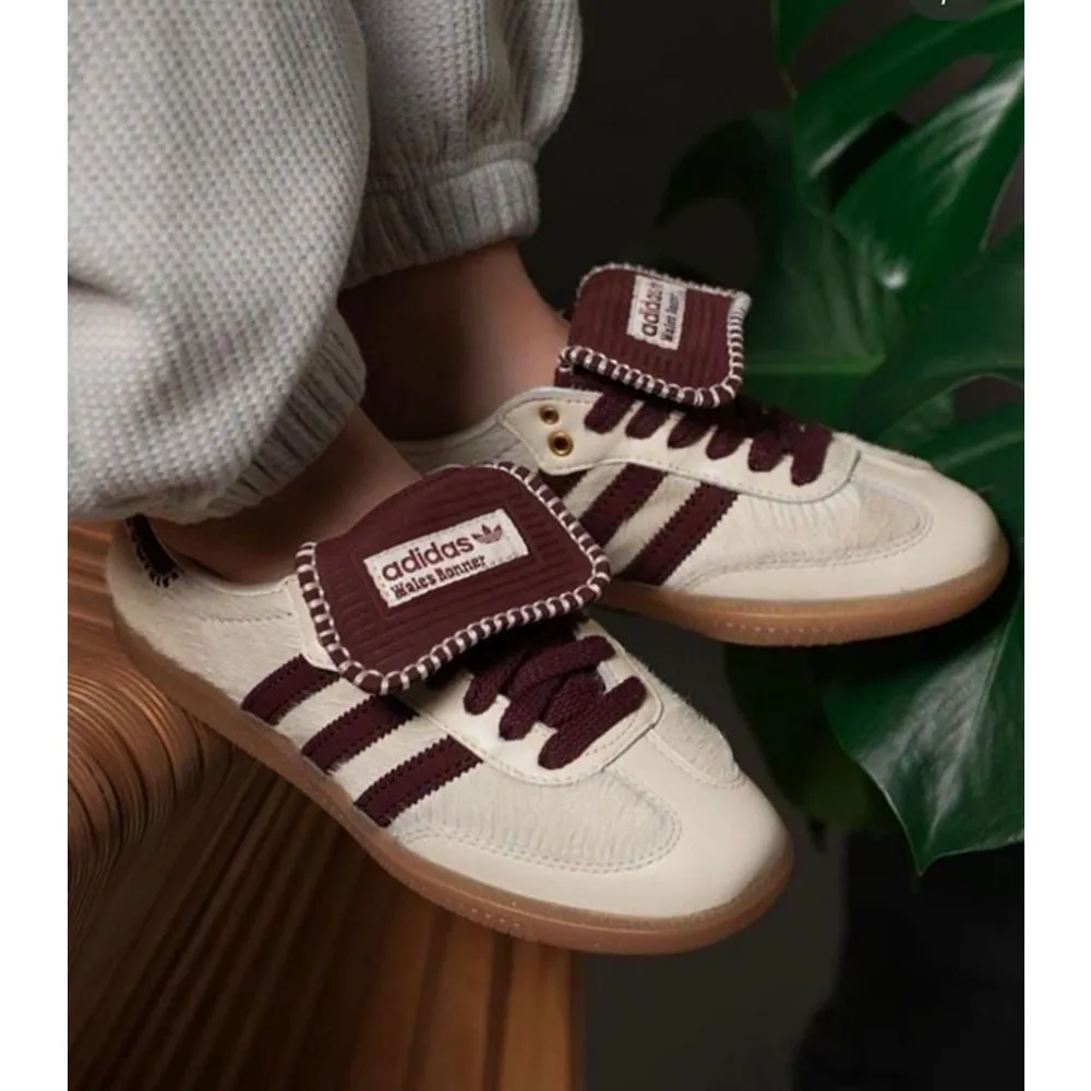 Adidas Samba Wales Bonner Maroon Shoes For women (SW729) - Image 2