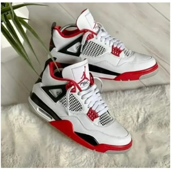 Nike Jordan Retro 4 Fire Red Shoes For Men (SW208)