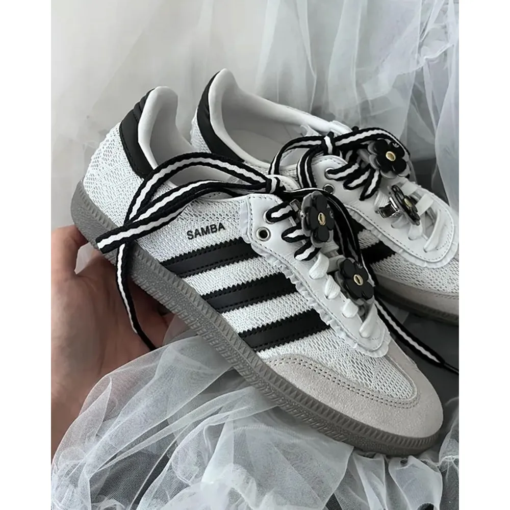 Adidas Samba White Black Shoes For women (SW685) - Image 4