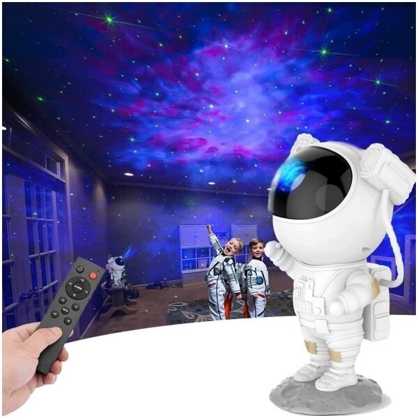 Astronaut Galaxy Projector 360 Magnetic Head Rotation Remote Control - Image 2
