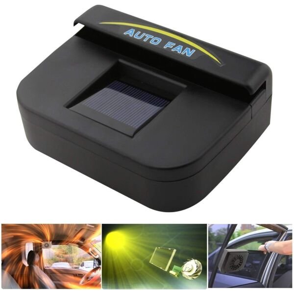 Solar Sun Power Car Auto Air Vent Cool Fan - Image 3