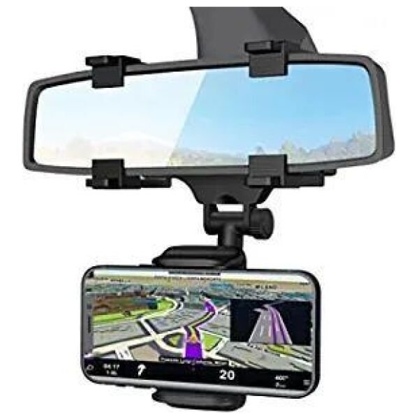 Multifunctional Rear View Mirror Phone Holder