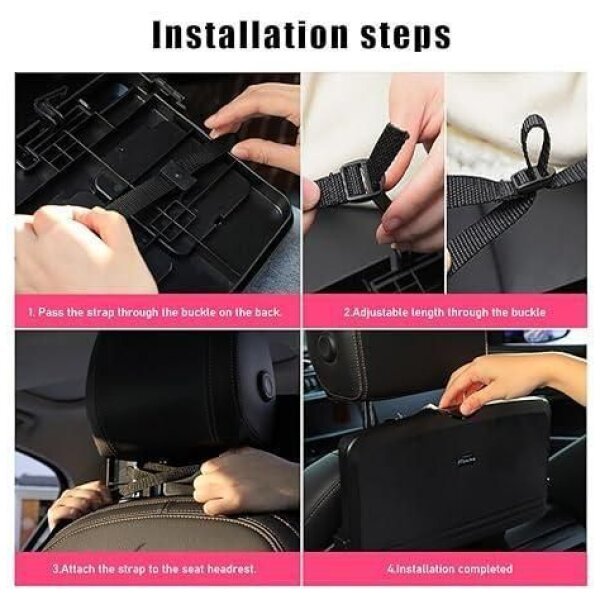 Car Travel Foldable Dining Food Tray (Pack Of 2) - Image 4