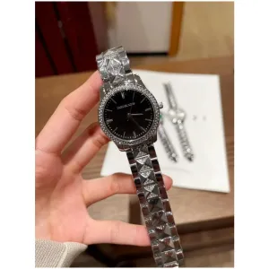 Michael Kors Watch Runway Pave Silver Black For Women (SW239)