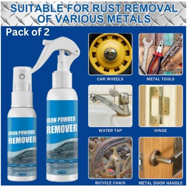 Car Rust Remover Spray 100ml (Pack Of 2) - Image 3