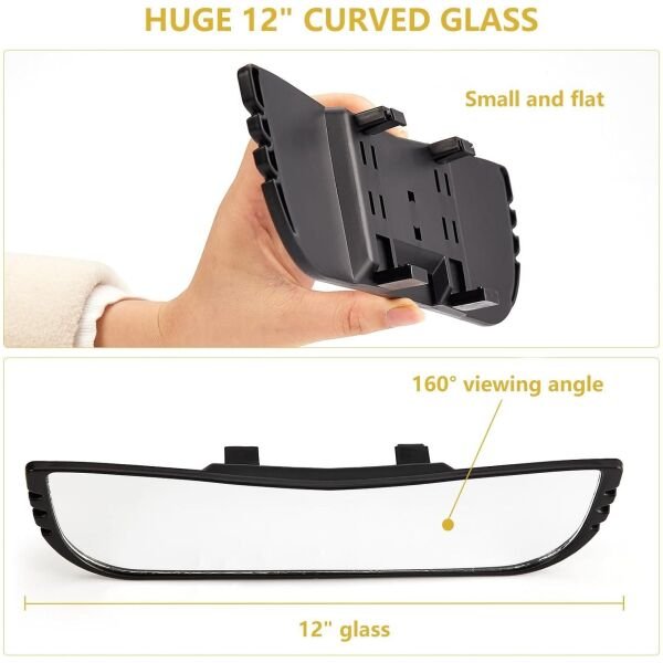 Wide Angle Rearview Mirror With Angel Vision - Image 2