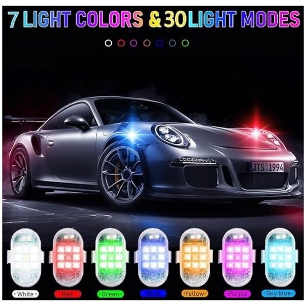 7 Colors Usb Rechargeable Flashing Led Lights - Image 4