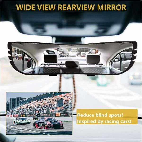 Wide Angle Rearview Mirror With Angel Vision - Image 3