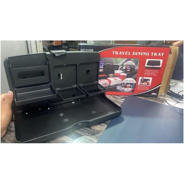 Car Travel Foldable Dining Food Tray (Pack Of 2)