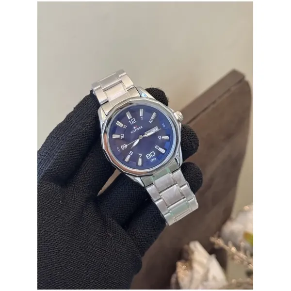 Tommy Hilfiger Watch Silver Blue Dial For Men (SW454) - Image 2