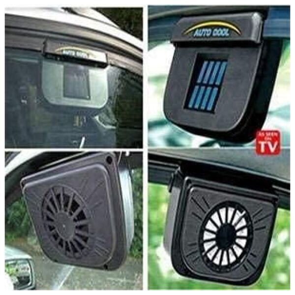 Solar Sun Power Car Auto Air Vent Cool Fan - Image 2