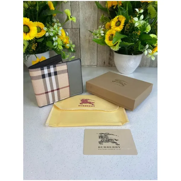 Burberry Wallet With OG Box, Dust Bag, Card For Men (SW942) - Image 3