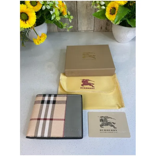 Burberry Wallet With OG Box, Dust Bag, Card For Men (SW942) - Image 2