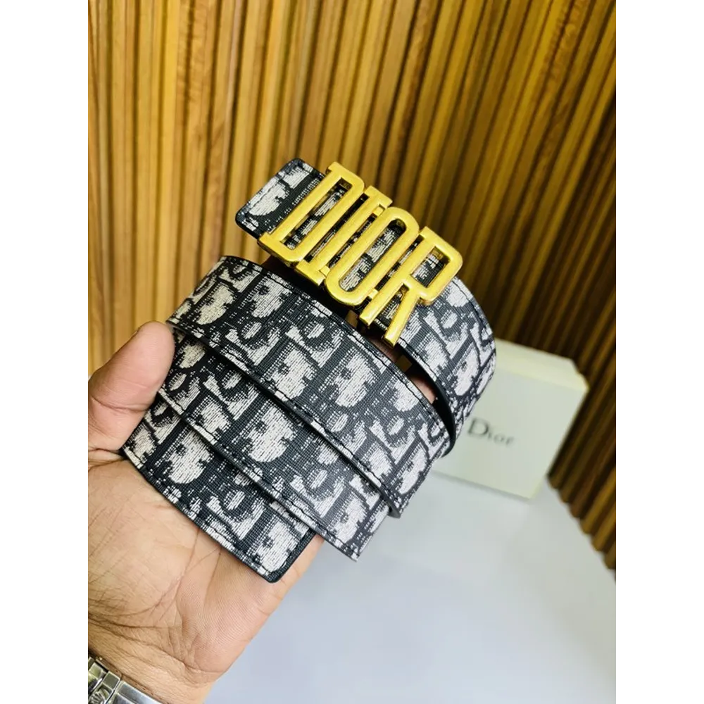 Christian Dior Printed Belt With Box For Men (SW1062)
