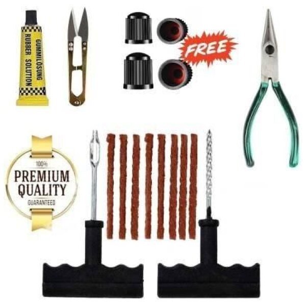 6 In 1 Universal Tubeless Tire Puncture Repair Kit - Image 3