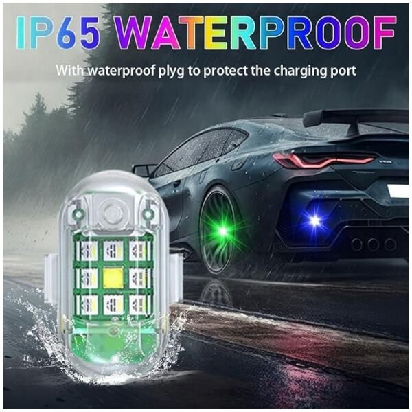 7 Colors Usb Rechargeable Flashing Led Lights - Image 3